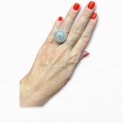 Bague Diamants, or blanc 18 carat