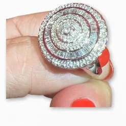 Bague Diamants, or blanc 18 carat