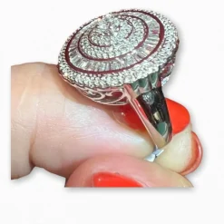 Bague Diamants, or blanc 18 carat