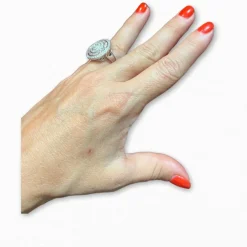 Bague Diamants, or blanc 18 carat