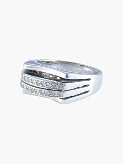 Bague Diamants Or Gris