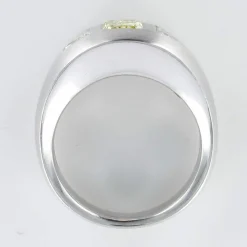 Bague Diamants, Or gris brossé