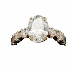 Bague diamants or jaune
