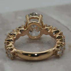 Bague diamants or jaune