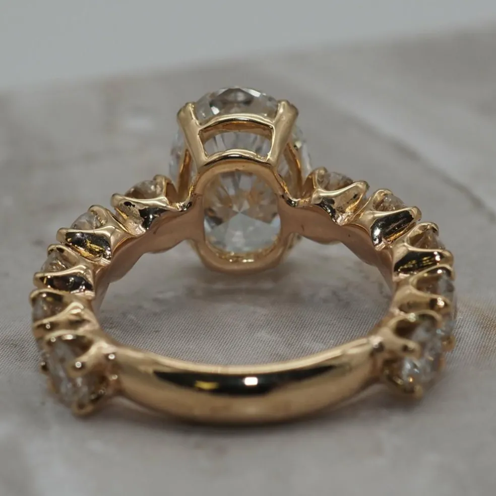 Bague diamants or jaune