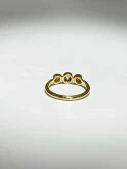 Bague diamants or jaune