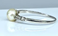 Bague Diamants Perle fine
