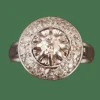 Bague Diamants, Platine et Or Blanc