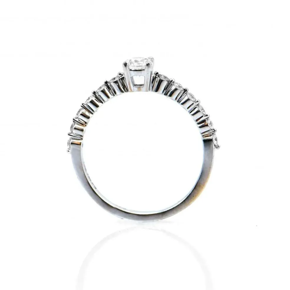 Bague diamants Pléiade, or blanc