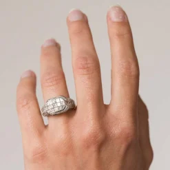 Bague diamants princesses