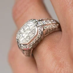 Bague diamants princesses