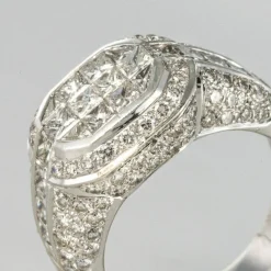 Bague diamants princesses