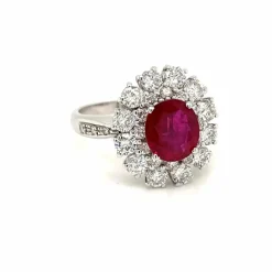 Bague Diamants Rubis