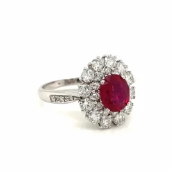 Bague Diamants Rubis