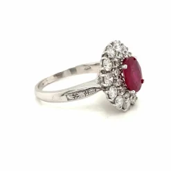 Bague Diamants Rubis