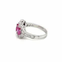 Bague Diamants Rubis