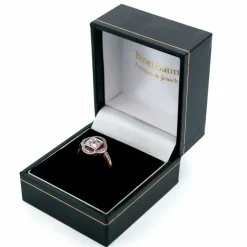 Bague diamants rubis