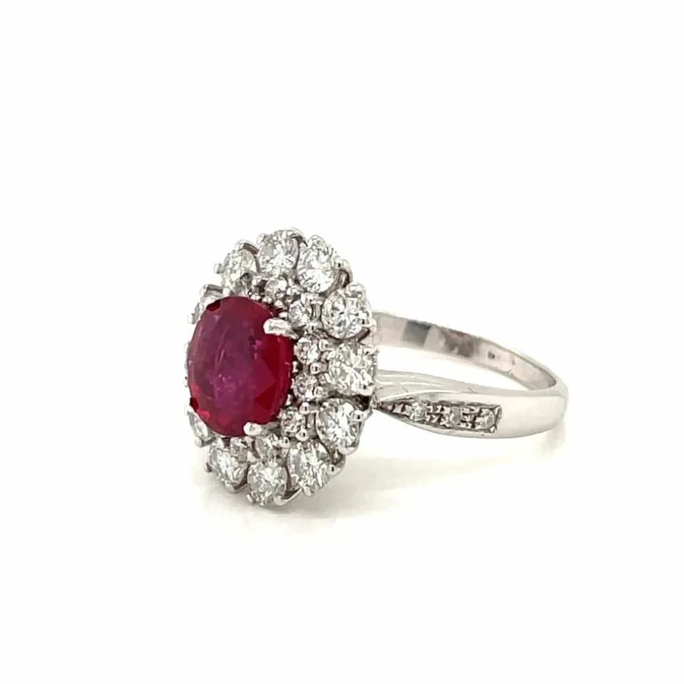 Bague Diamants Rubis