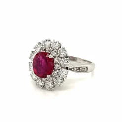 Bague Diamants Rubis
