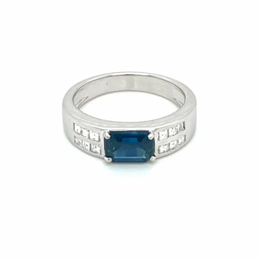 Bague Diamants Saphir