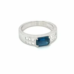 Bague Diamants Saphir