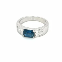 Bague Diamants Saphir