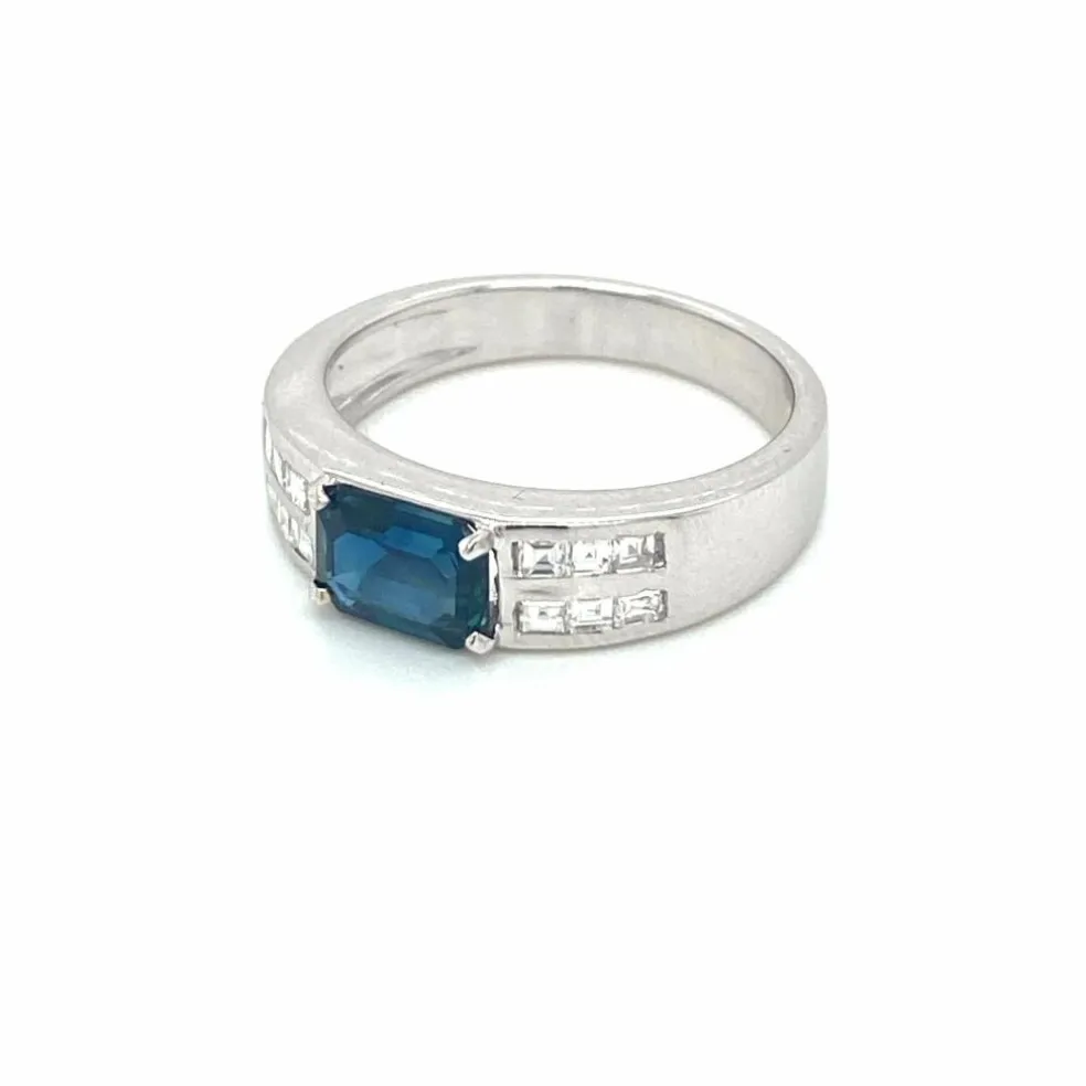 Bague Diamants Saphir