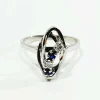 Bague Diamants Saphirs