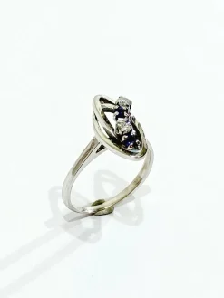 Bague Diamants Saphirs