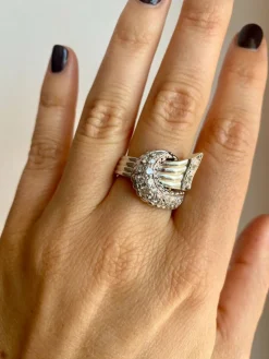 Bague Diamants style Art déco