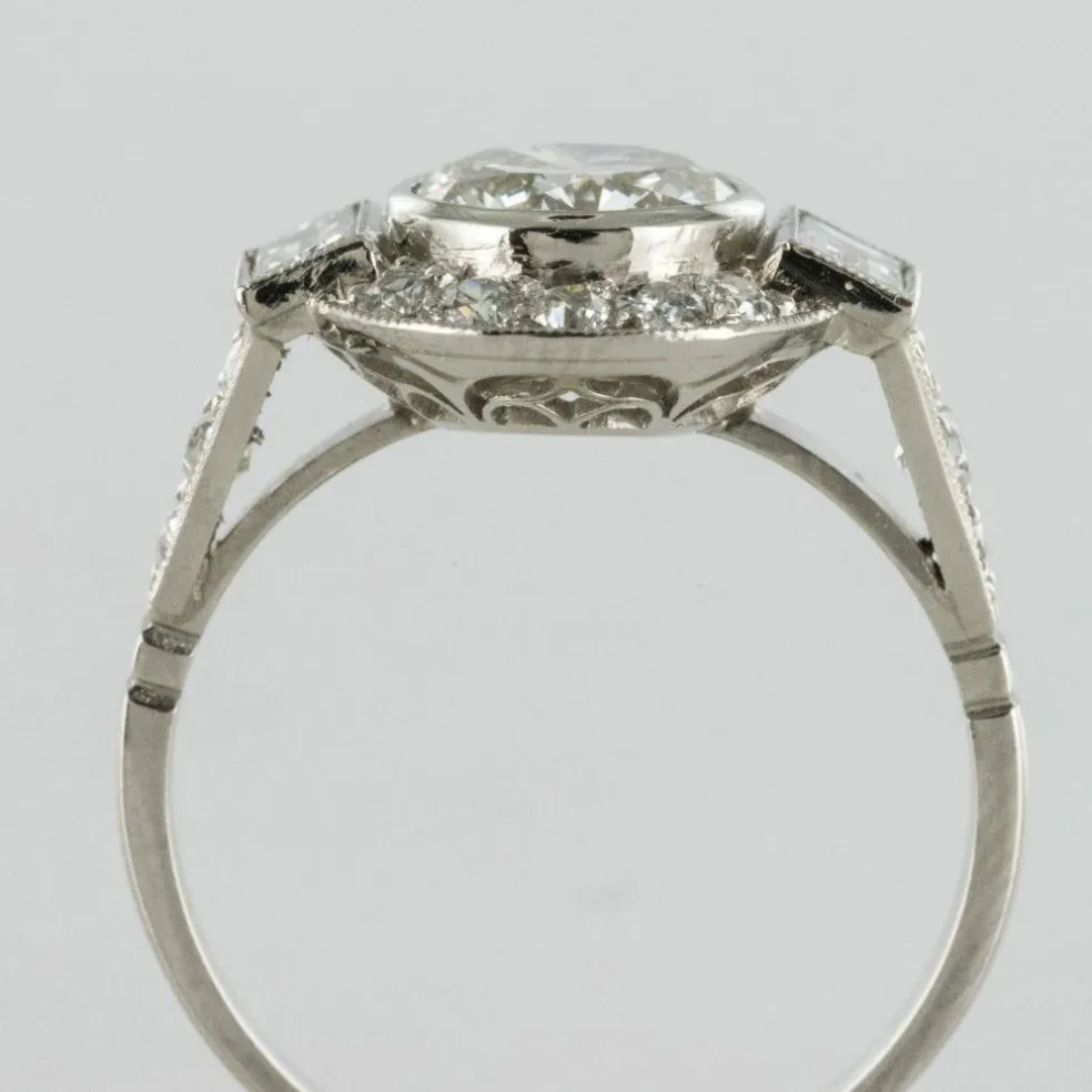 Bague diamants style art déco