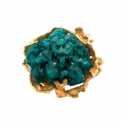 Bague Dioptase Or Jaune (Arlette Mouchet)