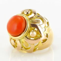 Bague Dôme Corail