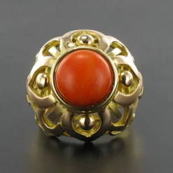 Bague Dôme Corail