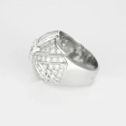 Bague dôme diamants