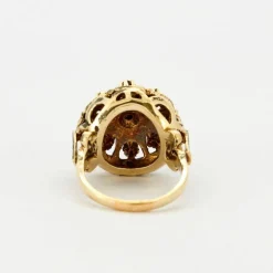 Bague Dôme Diamants Email