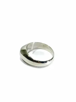 Bague Dôme en or blanc diamant