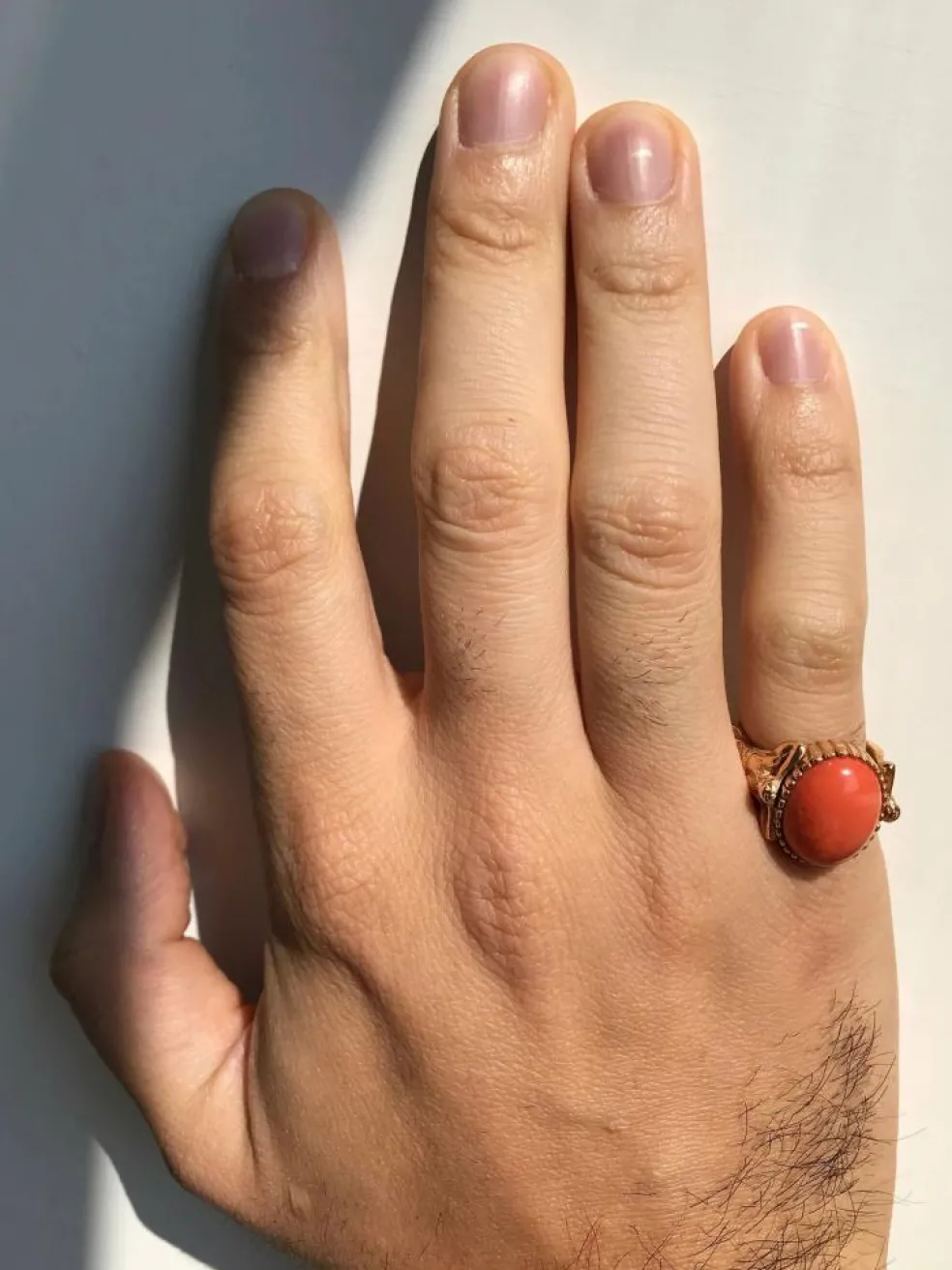 Bague Dôme Or Corail