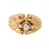 Bague Dôme Or Jaune Diamants