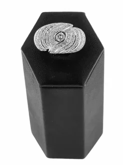 Bague dôme or jaune et blanc 87 diamants certificat HRD