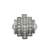 Bague Dôme Platine Diamants