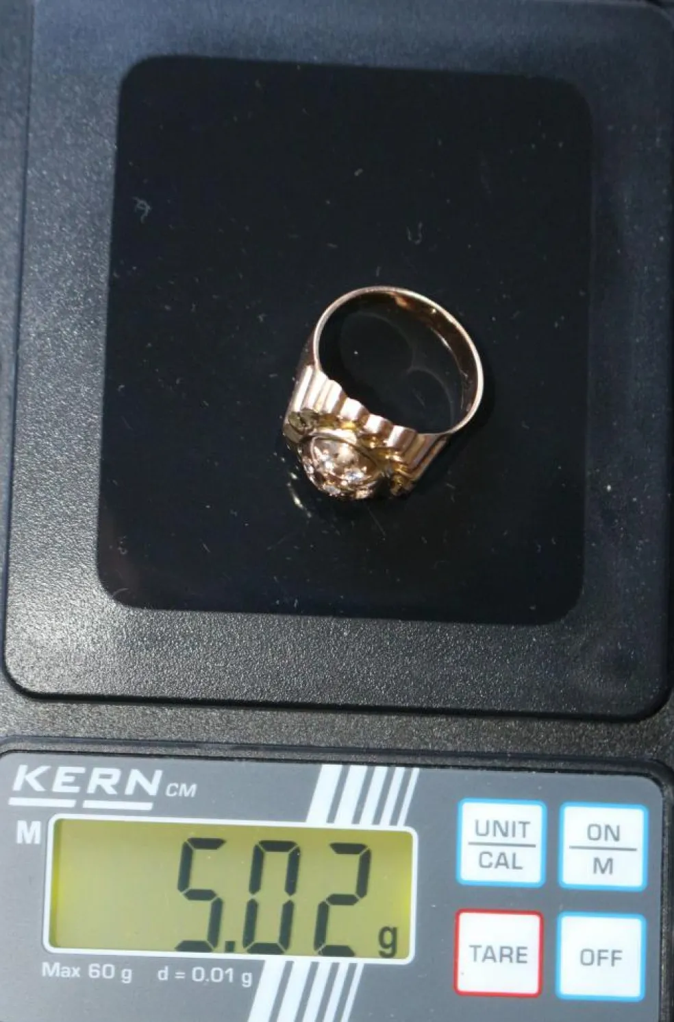 Bague dôme rétro or jaune
