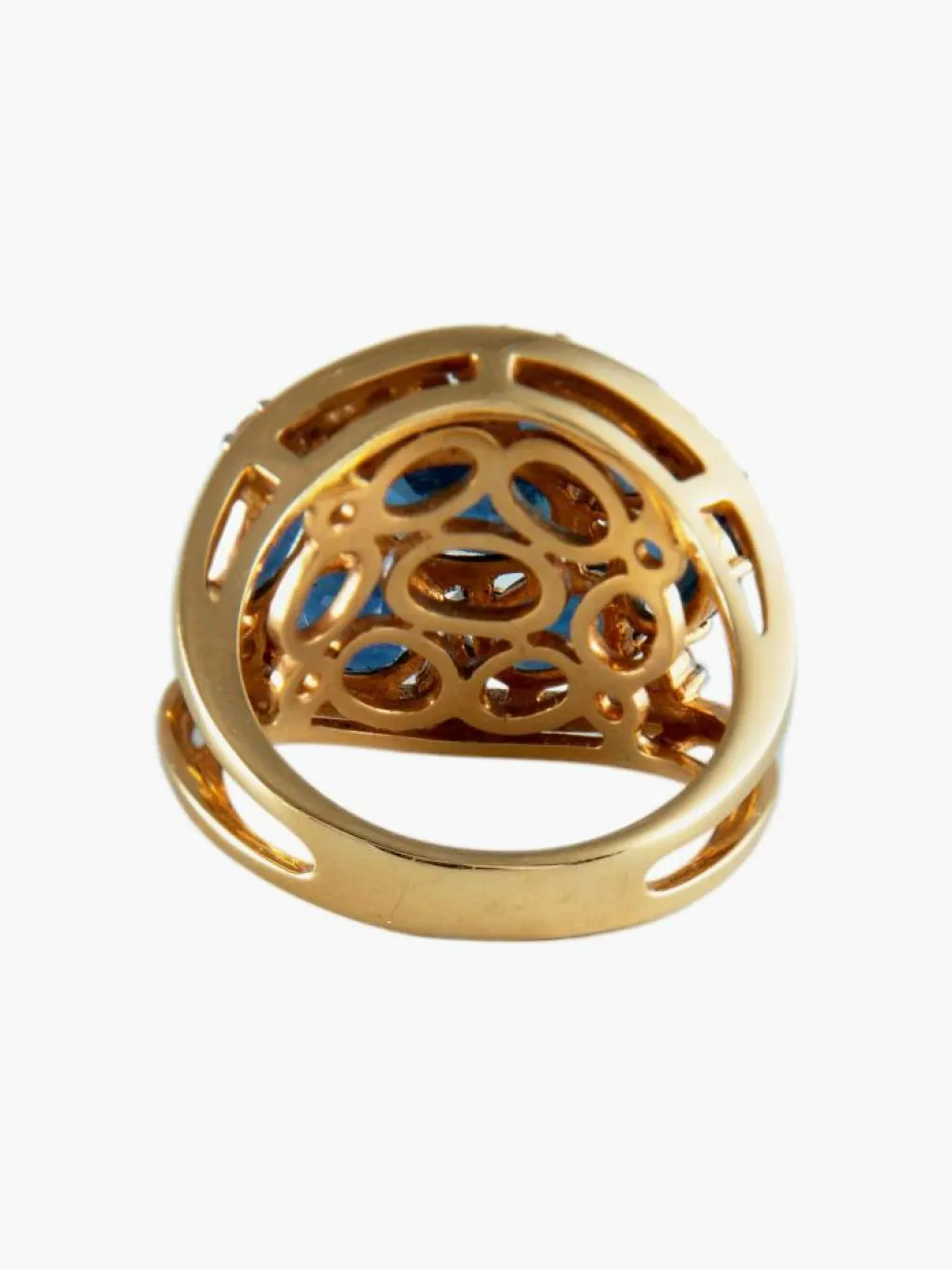 Bague Dôme Saphirs Diamants