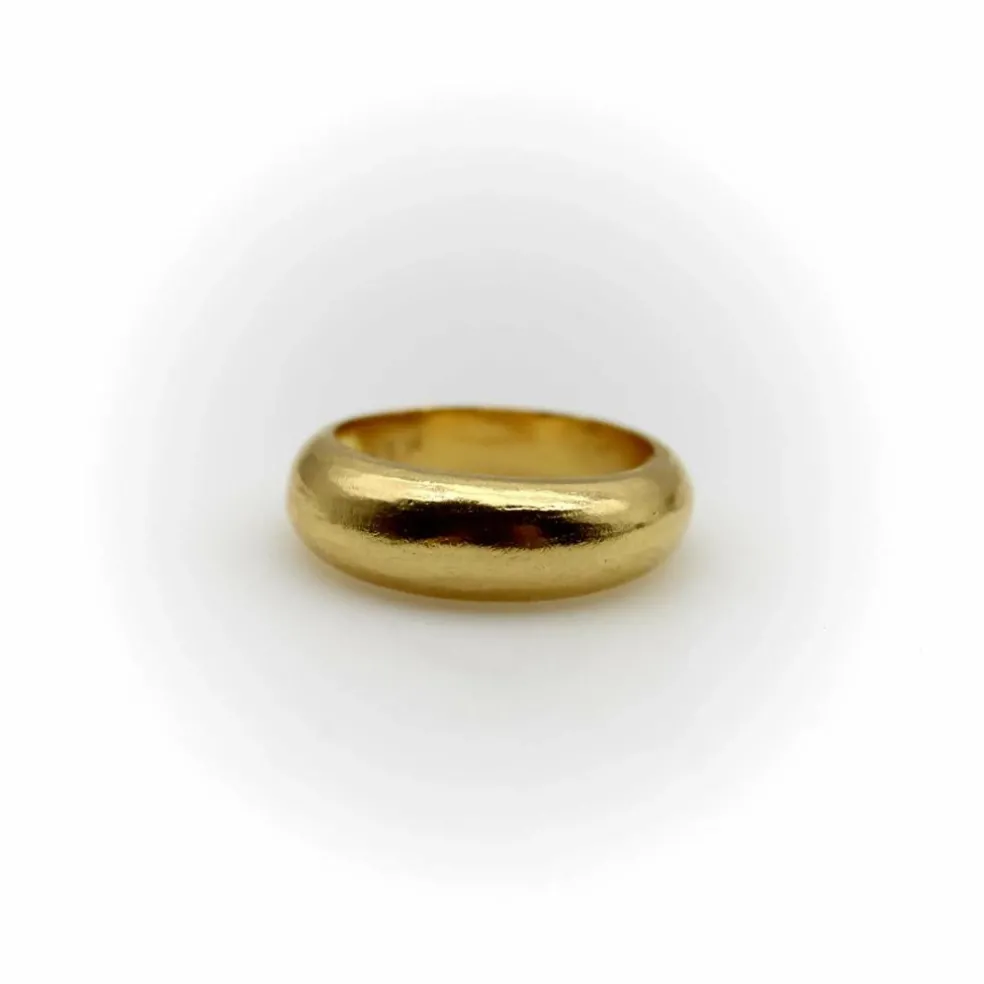 Bague dôme Signature en or 22 carats