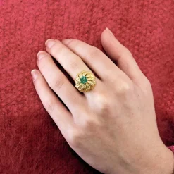 Bague Dôme Tourbillon Or Jaune