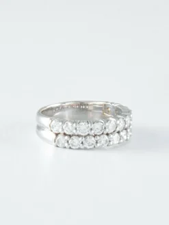 Bague Double anneau Diamants