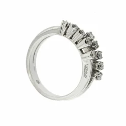 Bague double avec diamants