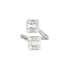 Bague Double carré Diamants