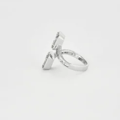 Bague Double carré Diamants