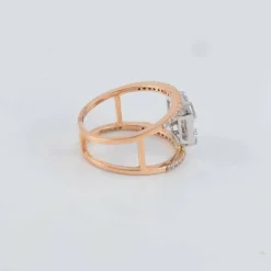 Bague Double corps Diamants baguettes